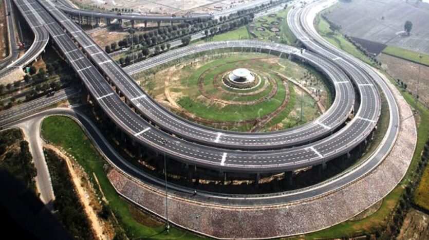 An aerial view or map highlighting the planned layout of Alpha 2 in Greater Noida.