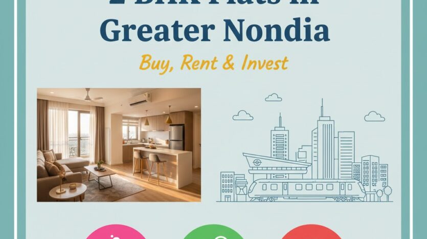 Modern 2 BHK fully furnished flat interior in Swarn Nagri Greater Noida near Pari Chowk.