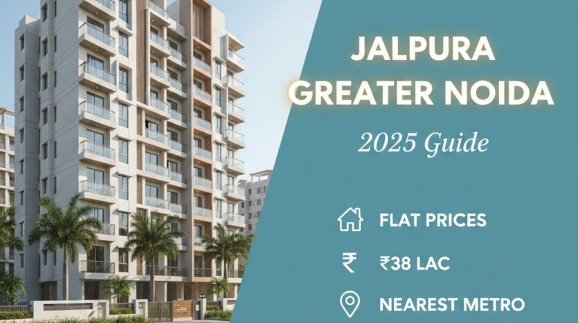 Modern 2 BHK flat building in Jalpura Greater Noida Sector 1 near Aqua Line Metro