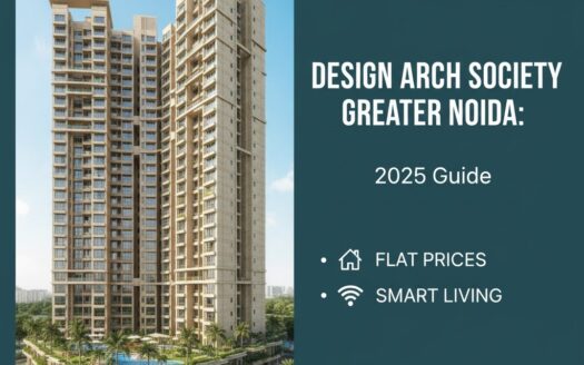 Design Arch Society Greater Noida modern 2 BHK and 3 BHK apartments with podium parking in Surajpur