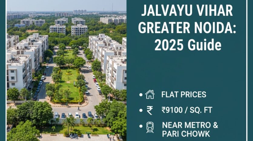 Jalvayu Vihar Greater Noida 2 BHK and 3 BHK apartments in Sector Phi II near Pari Chowk metro station