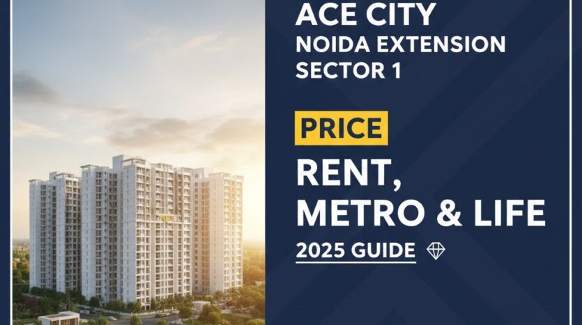 2 BHK and 3 BHK flat price specification sheet for Ace City, Sector 1, Greater Noida West.