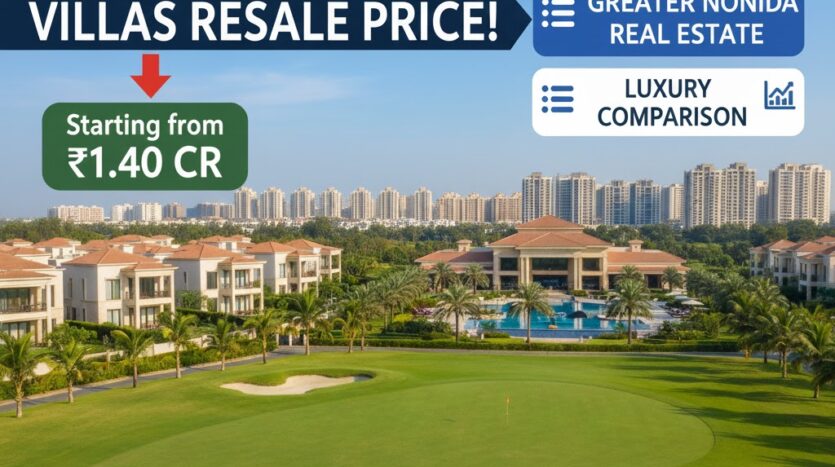 Paramount Golf Foreste Villas Resale Price in Greater Noida, Golf Course View Luxury Society
